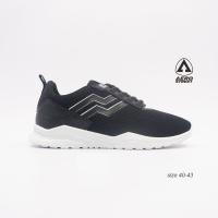 Aerostreet Size 40 Vorta Hitam - Sepatu Sneakers Sport Pria wanita