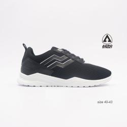 Aerostreet Size 42 Vorta Hitam - Sepatu Sneakers Sport Pria wanita