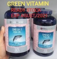 375 tab WELLNESS Omega 3 Natural Fish Oil BPOM 1000MG Omega3 1000 mg