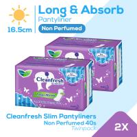 Laurier Cleanfresh 40S Nonperfume Twinpack