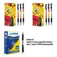 Paket R dapat 2 Lusin PPG100 Mickey dan 1 Lusin PPG2 Retractable