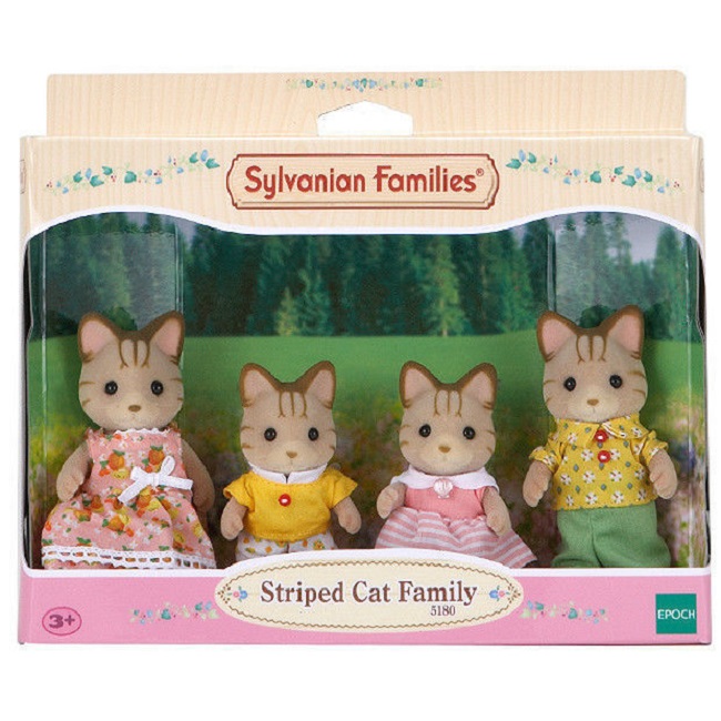 EPOCH Sylvanian Families Striped Cat Family 5180