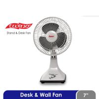 Cosmos Wall Desk Fan Kipas Angin 7-KDU 7 inch 2in1