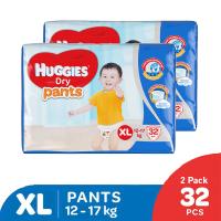 Huggies Dry Pants Popok Celana XL 32 2 Pack