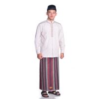 Sarung ATLAS Premium 750 Original Es Lilin Merah Abu