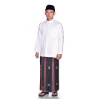 Sarung ATLAS Premium 770 Songket Hitam Oranye
