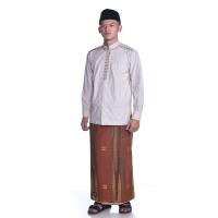 Sarung ATLAS Premium 790 Songket Special Cokelat Kuning