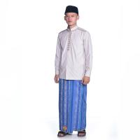 Sarung ATLAS Idaman 590 Jacquard Classic Biru