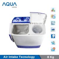 AQUA Mesin Cuci (Top Loading, 2 Tabung) 881