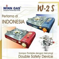 ELMART Kompor Gas Butane Portable Double Safety Winn Gas W2S