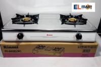 ELMART Rinnai Kompor Gas 2 tungku SNI RI 602E (W) - 602 E White Putih