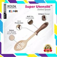 ELMART BOLDe Super Utensil Slotted Spoon Granite Spatula - Sendok Soup Masak