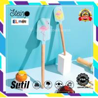 elmart Stein Cookware Spatula Tahan Panas Flamingo Set Baking Tools Original