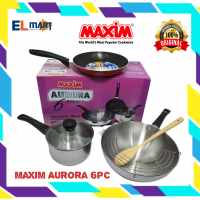 elmart Panci Wajan Stainless Set MAXIM Aurora 6pc Sutil Frypan Teflon 22cm