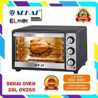 elmart Oven Listrik Pemanggang Ayam Kue SEKAI 26L OV 260 - OV260 low watt