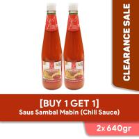 CLEARANCE - BUY 1 GET 1 Saus Sambal Mabin 640gr