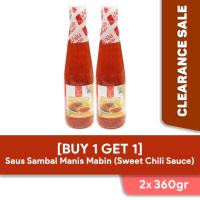 CLEARANCE - BUY 1 GET 1 Saus Sambal Manis Mabin 360gr