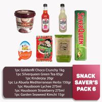 Snack Saver Pack 6: Silverqueen, Goldenfil, Kinderjoy, La Abuela, Hausboom, Seaweed