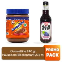 PROMO - Ovomaltine 240 gr & Hausboom Sparkling Beverage Blackcurrant 275 ml