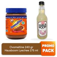 PROMO - Ovomaltine 240 gr & Hausboom Sparkling Beverage Lychee 275 ml