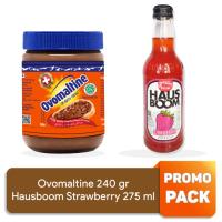 PROMO - Ovomaltine 240 gr & Hausboom Sparkling Beverage Strawberry 275 ml