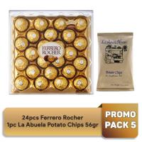 Promo Pack 5: Ferrero Rocher and La Abuela Potato Chips 56gr