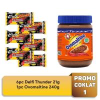 Promo Coklat 1 - Delfi Thunder 6pc dan Ovomaltine