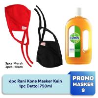Promo Masker 9: Masker Kain, Dettol 750ml