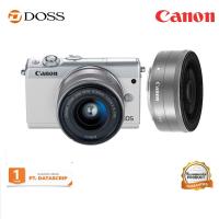 Canon EOS M100 Mirrorless Digital Camera with 15-45mm + 22mm Lens white