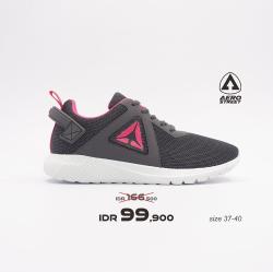 Aerostreet uk 37 Motion+ Abu Tua Fushia - Sepatu Sneakers Sport Sekolah Pria Wanita Aero Street