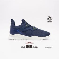 Aerostreet uk 40 Alpha Navy - Sepatu Sneakers Casual Sport Sekolah Pria Wanita Aero Street