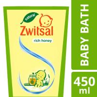 Zwitsal Natural Baby Bath Milk & Honey Pouch 450ml
