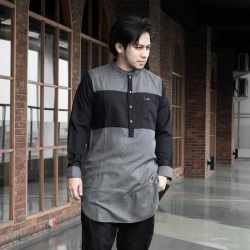 Mars Fashion - Kurta Pria Comby Lengan Panjang Madina Toyobo Ukuran XL