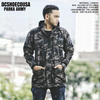 Mars Fashion - Jaket Parka Pria Loreng Army Bordir XXL Jumbo