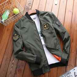 Mars Fashion - Jaket Bomber Pria Stracci Airbone Division Hijau