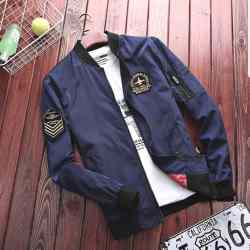 Mars Fashion - Jaket Bomber Pria Stracci Airbone Division Navy