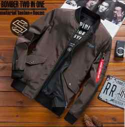 Mars Fashion - Jaket Bomber Pria Two In One Culture Series Coklat