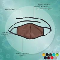 Masker Kain Katun 2Ply Masker Non Medis - Masker Kain Warna isi 10 pcs