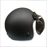 Helm Retro Igloo Gunmet Doff List Chrome Silver (Free Visor) - Size L