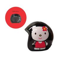 Helm Bogo / Helm Retro Igloo Kitty Cat Black Red L