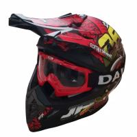 Helm JPX Cross Full Face X16 Black Doff / ( FREE GOGGLE DAY) XL