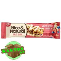 Nice & Natural Nut Bar Mixed Berry Crunch ( 1 Karton an Grosir Murah )