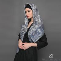 Zareen Scarf - Kerudung segi empat voal ultrafine - Dusty Blue