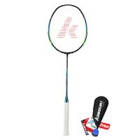 Kawasaki Raket Badminton Dragon Swallow 67 Blue - GRATIS Senar + Tas + Grip
