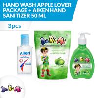 Doremi Hand Wash Apple Lover Package + Aiken Hand Sanitizer 50 Ml