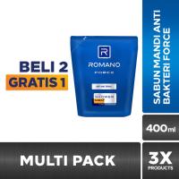 Romano Body Wash Pouch Force 400Ml Buy 2 get 1 Free