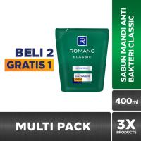 Romano Body Wash Pouch Classic 400Ml Buy 2 get 1 Free