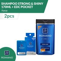 Romano Shampoo Strong & Shiny Force 170Ml + EDC Pocket Force