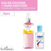 Enchanteur Eau De Cologne Charming 120 Ml + Aiken Hand Sanitizer 50 Ml