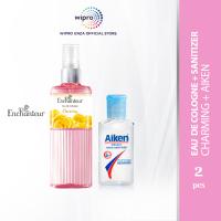 Enchanteur Eau De Cologne Charming 120 Ml + Aiken Hand Sanitizer 50 Ml